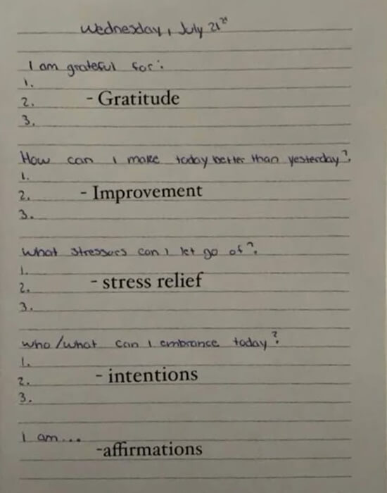 anxiety checklist